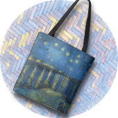 CANVAS TAS - "Sterrennacht over de Rhône" - van Go