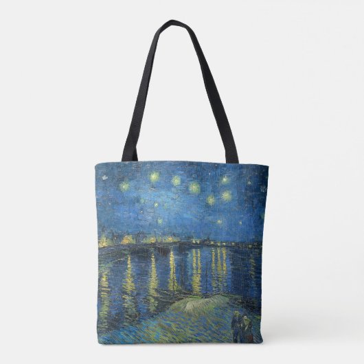 CANVAS TAS - "Sterrennacht over de Rhône" - van Go (Achterkant)