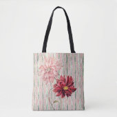 Canvas tas stijlbloemen (Voorkant)
