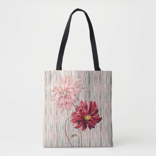 Canvas tas stijlbloemen (Voorkant)