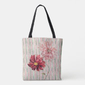 Canvas tas stijlbloemen (Achterkant)
