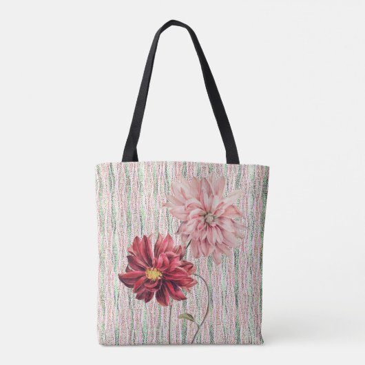Canvas tas stijlbloemen (Achterkant)