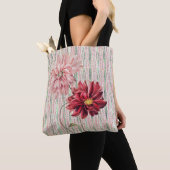 Canvas tas stijlbloemen (Dichtbij)