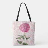 Canvas tas Stijlroze hydrangea (Achterkant)