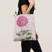 Canvas tas Stijlroze hydrangea (Dichtbij)