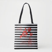 Canvas tas-Stripes Tote Bag (Voorkant)