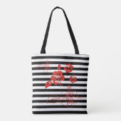 Canvas tas-Stripes Tote Bag (Achterkant)