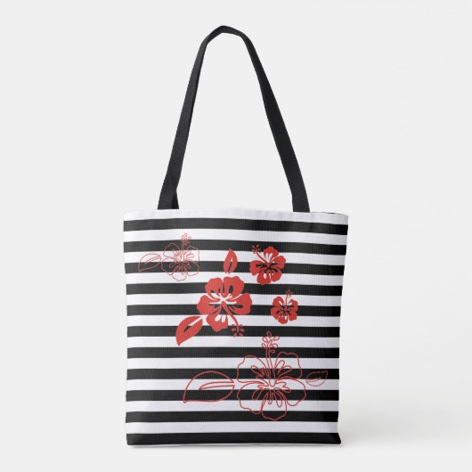 Canvas tas-Stripes Tote Bag (Achterkant)
