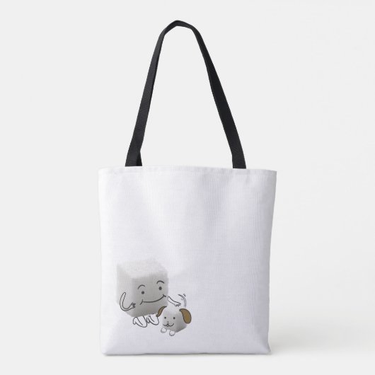 Canvas tas suikerbiet met furbaby (Achterkant)