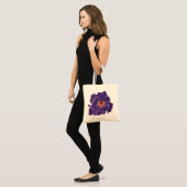 Canvas tas Sword Lily Indigo Pink (Voorkant (model))