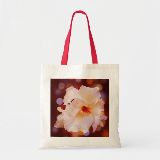 Canvas tas Sword Lily Red Bokeh (Voorkant)