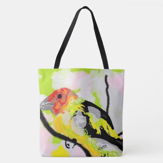 Canvas tas: Tanagers Bird of Oregon Tote Bag (Voorkant)