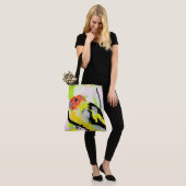 Canvas tas: Tanagers Bird of Oregon Tote Bag (Op model)