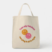 Canvas tas Tas-ally Fabulous – Leuk & Stijlvol Reu (Achterkant)