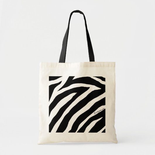 Canvas tas tas van wolblad Zebra Stripes (Voorkant)