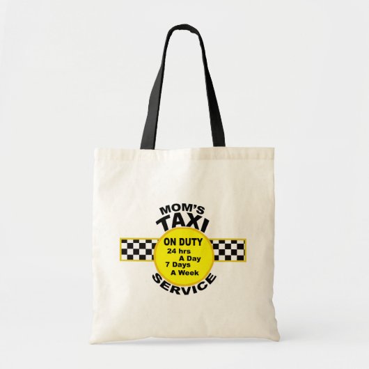 Canvas tas Taxi Service van mama (Voorkant)