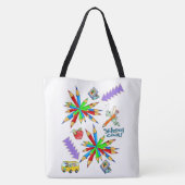 Canvas tas Terug naar school is Cool (Achterkant)