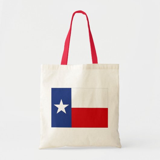 canvas tas Texas Lone Star State Flag Red Blue (Voorkant)