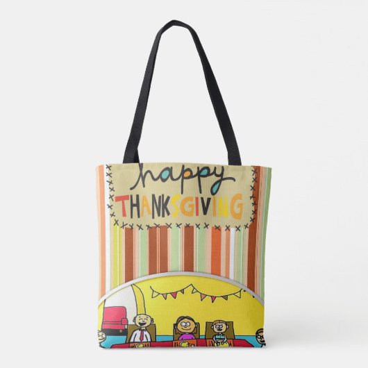 Canvas tas Thanksgiving (Achterkant)