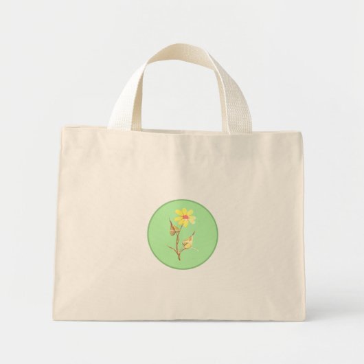 Canvas tas Tiny tas Cool Eco Style Design (Voorkant)