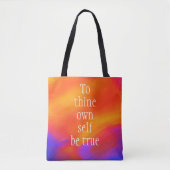 Canvas tas "To Your Own Be True" beroemd gemaakt d (Voorkant)