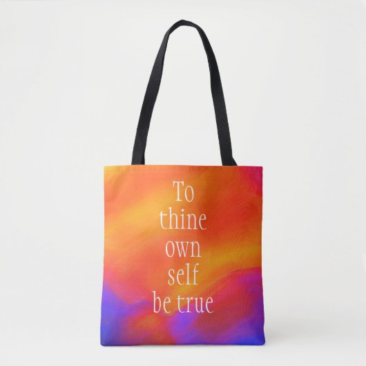 Canvas tas "To Your Own Be True" beroemd gemaakt d (Voorkant)