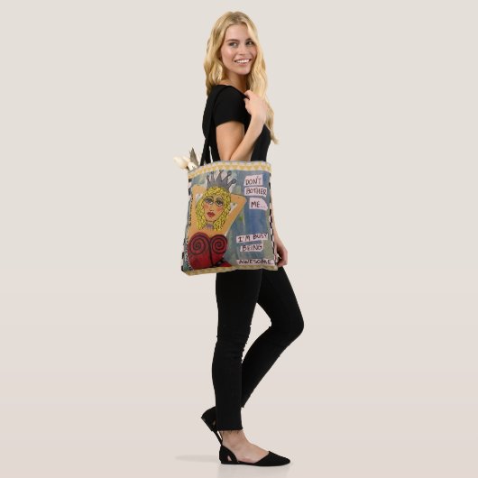 CANVAS TAS- TOTE BAG (Op model)