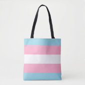 canvas tas "Transgender Flag" (Voorkant)