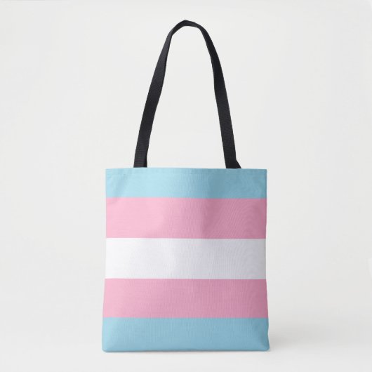 canvas tas "Transgender Flag" (Voorkant)
