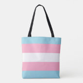 canvas tas "Transgender Flag" (Achterkant)