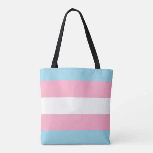 canvas tas "Transgender Flag" (Achterkant)