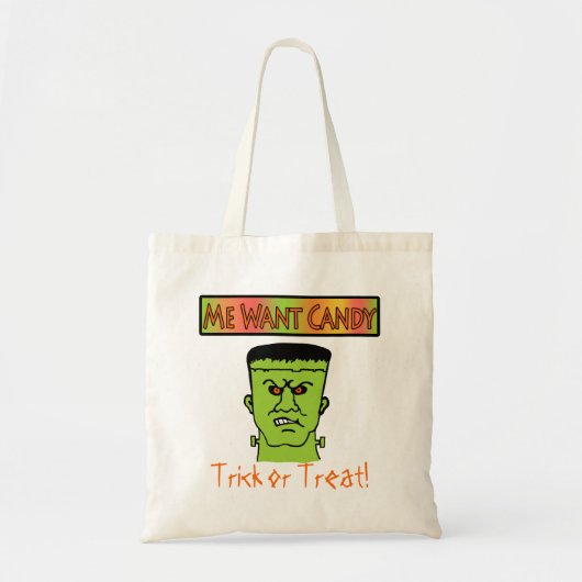 canvas tas - Trick or treat (Voorkant)