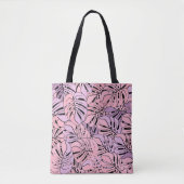 Canvas tas-Tropische bladeren Tote Bag (Voorkant)