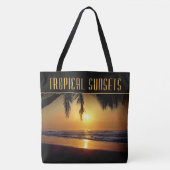 Canvas tas tropische Zonsondergangen (Voorkant)