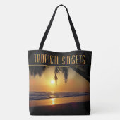 Canvas tas tropische Zonsondergangen (Achterkant)