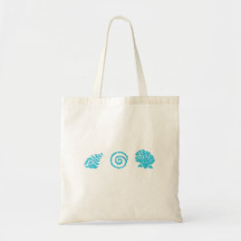 Canvas tas Turquoise Sea Shells