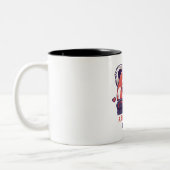 Canvas tas tweekleurige koffiemok (Links)