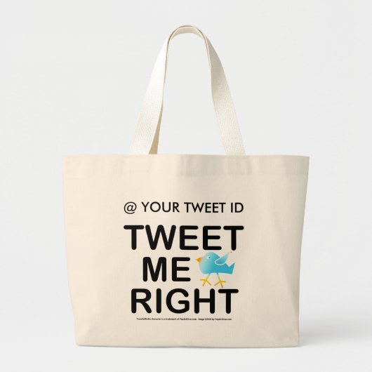 canvas tas - Tweet me goed (Voorkant)