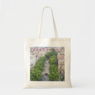 Canvas tas uitzicht Barcelona La Rambla