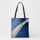 canvas tas van 1920s vallende ster (Voorkant)