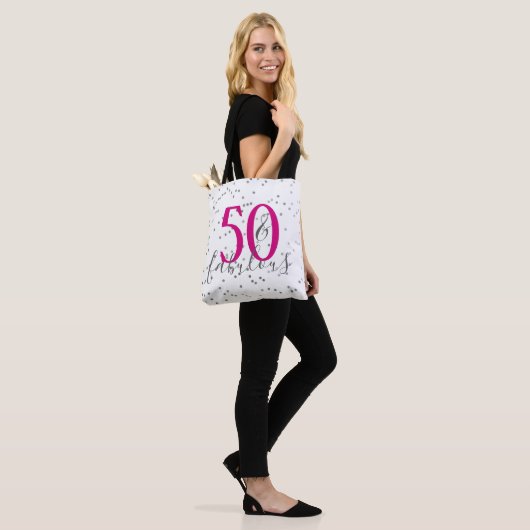 Canvas tas van 50 of 50 Confetti (Op model)