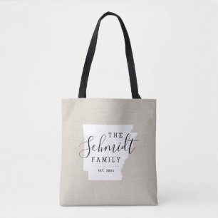 Canvas tas van Arkansas Family Monogram
