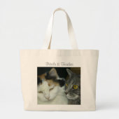 Canvas tas van benzine en van veren (Voorkant)