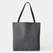 Canvas tas van Black Chalkboard Texture (Voorkant)