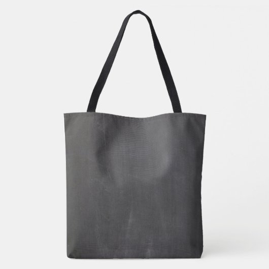 Canvas tas van Black Chalkboard Texture (Achterkant)