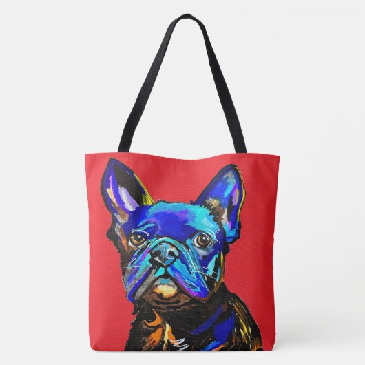 Canvas tas van Bulldog (Achterkant)