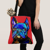 Canvas tas van Bulldog (Dichtbij)