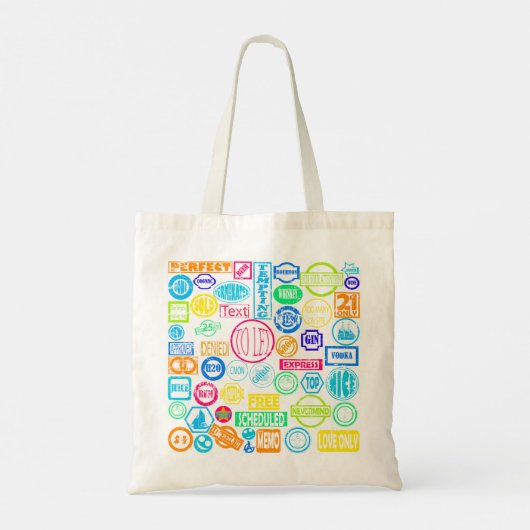 Canvas tas van Collectie van Grunge Stamp (Achterkant)