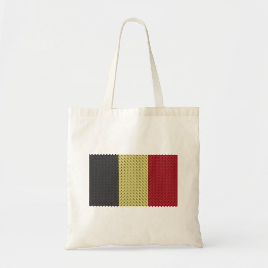 Canvas tas van de Belgische vlag van Cool Knits (Voorkant)