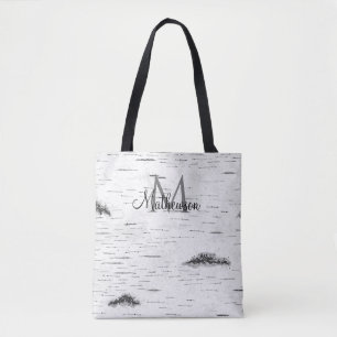 Canvas tas van de Bergreusboom in de bergen Rustic